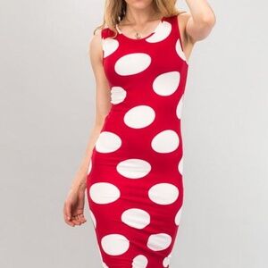 Polko Dot Bodycon Dress